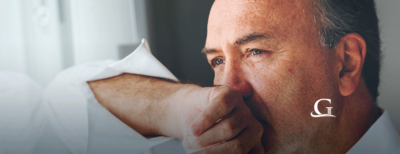 Man Suffering With Mesothelioma Stock Photo