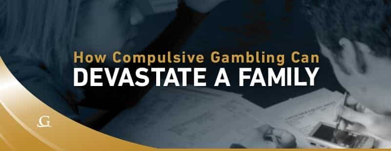 Compulsive Gambling Can Devastate A Family Stock Photo