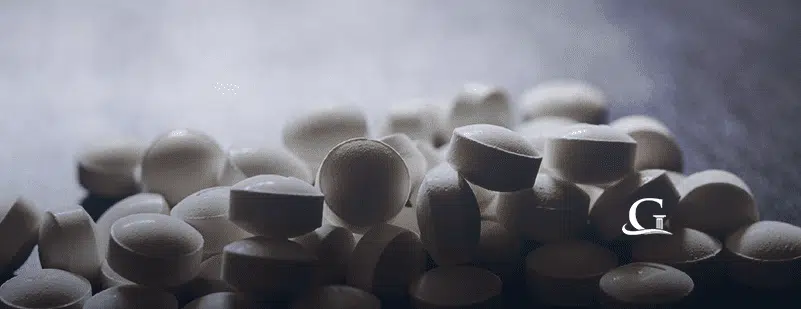 Numerous Opioid Pills Stock Photo