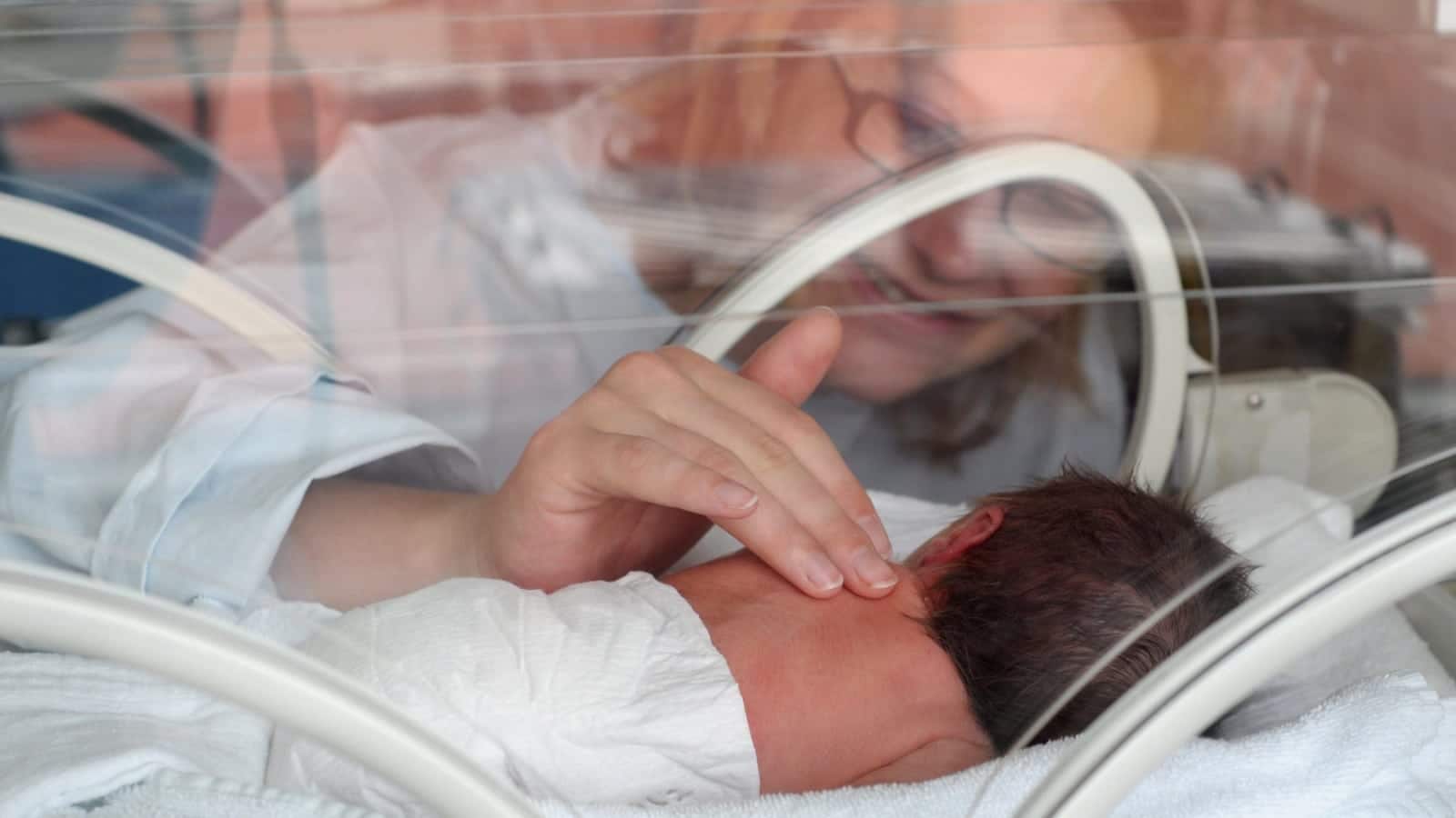 Newborn Premature in Incubator