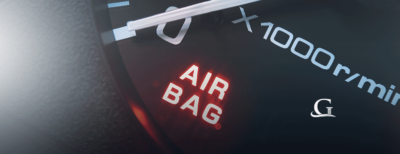 Air Bag Warning Light Stock Photo