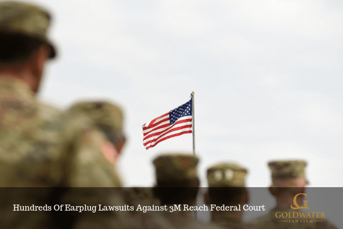 American Soldiers Saluting The Flag Stock Photo