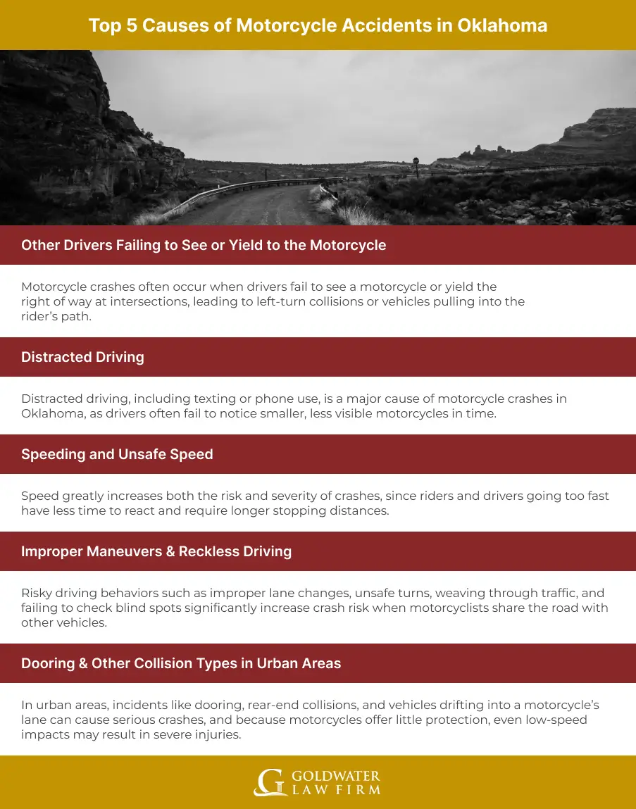Top 5 Causes of Motorcycle Accidents in Oklahoma